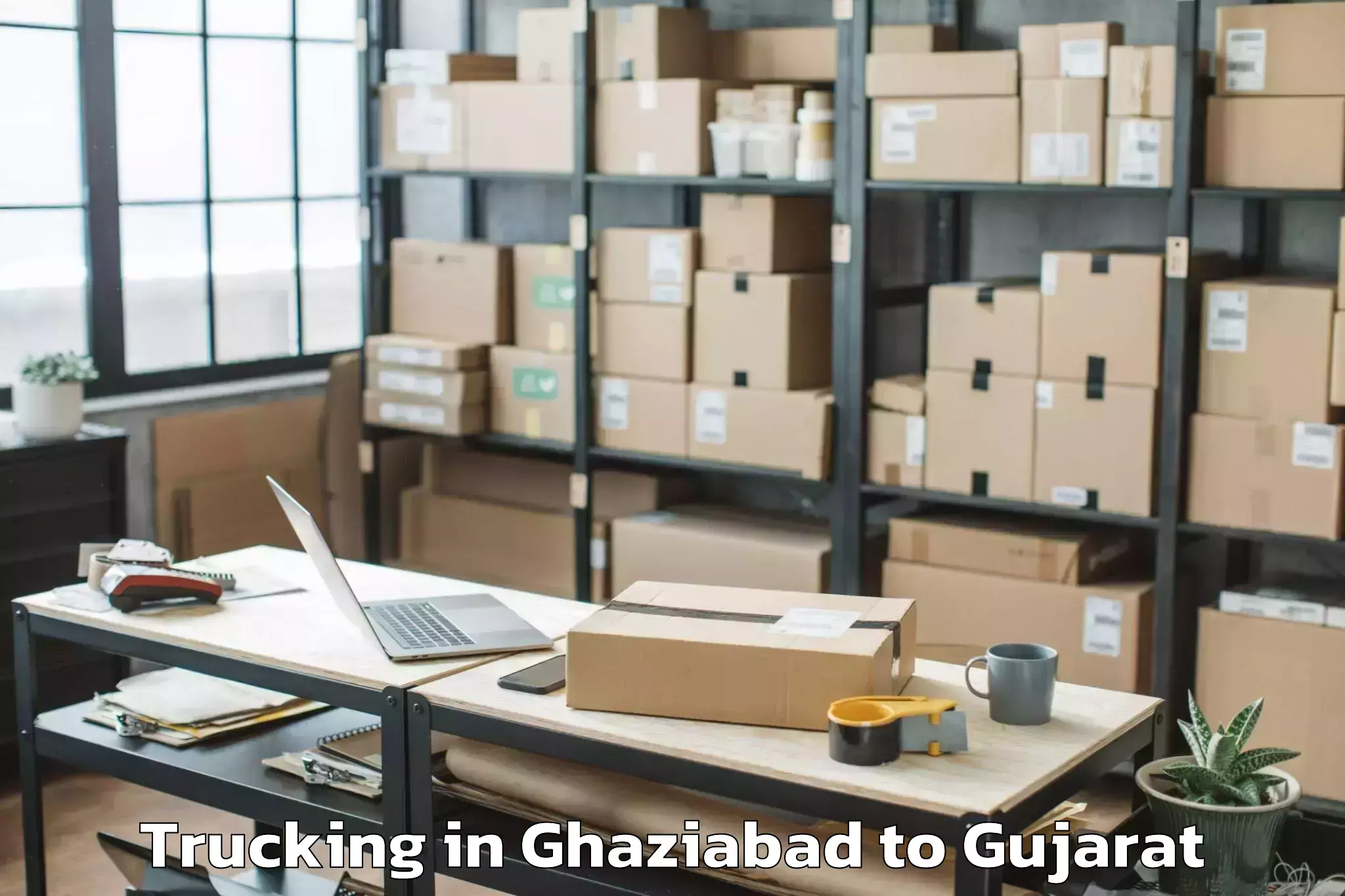 Efficient Ghaziabad to Bhanvad Trucking